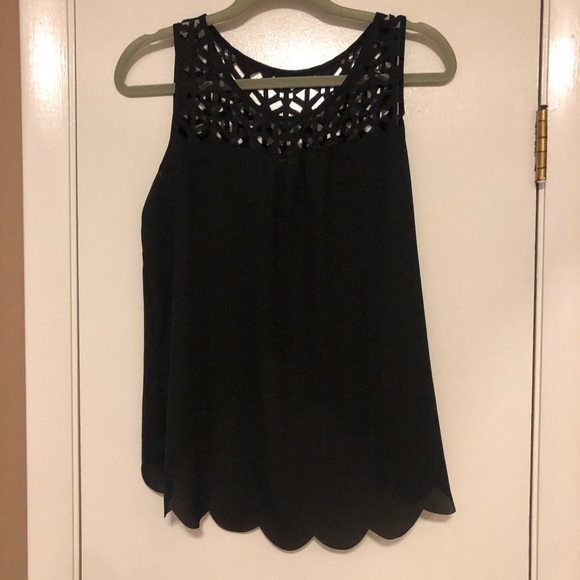 mine | Tops | Cute Black Top With Open Back | Poshmark
